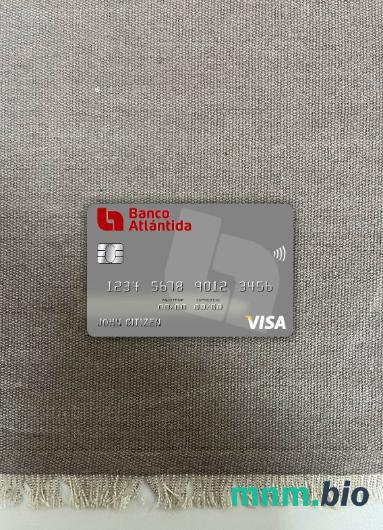 Honduras Banco Atlantida visa obciążyć card wygląd fotograficzny skan PSD + zdjęcie